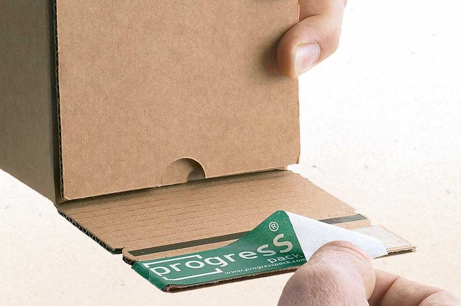 kartonnen verzendkokers met plakstrip | bij Profipack