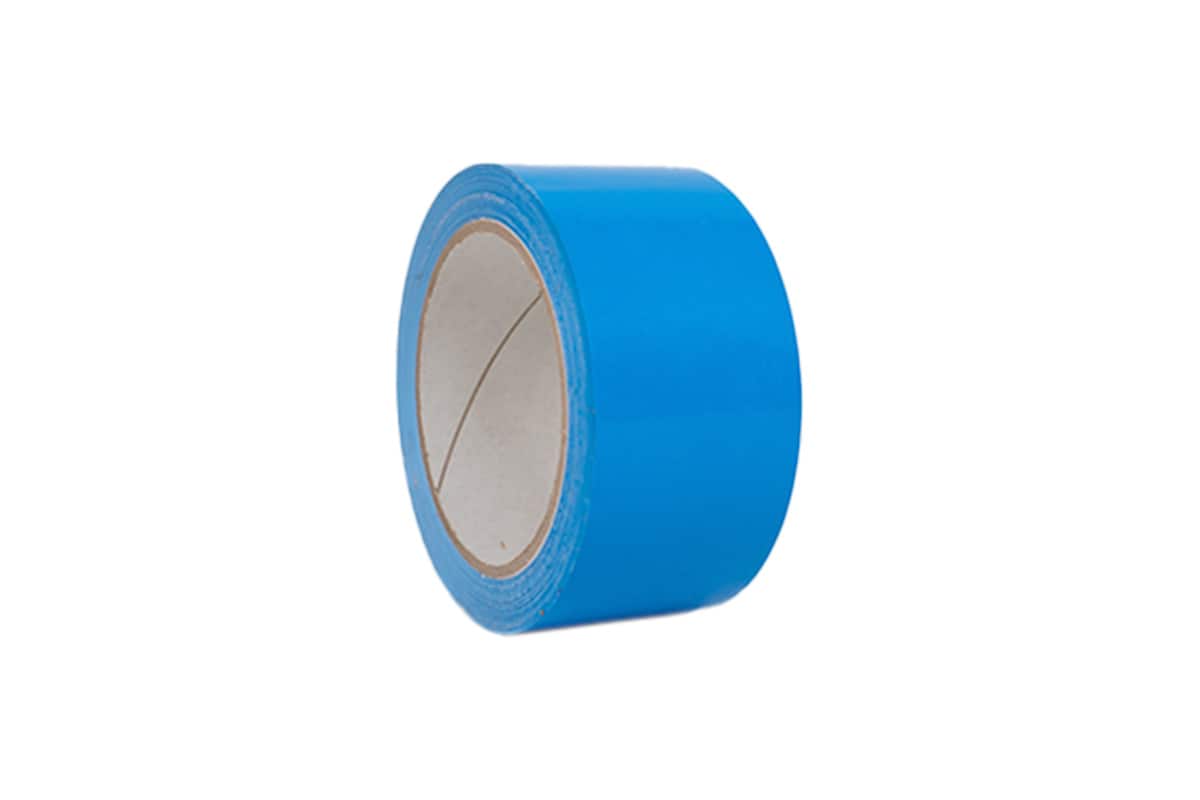 PVC tape groen - 50mm x 66m blauw, 50.0000 millimeter