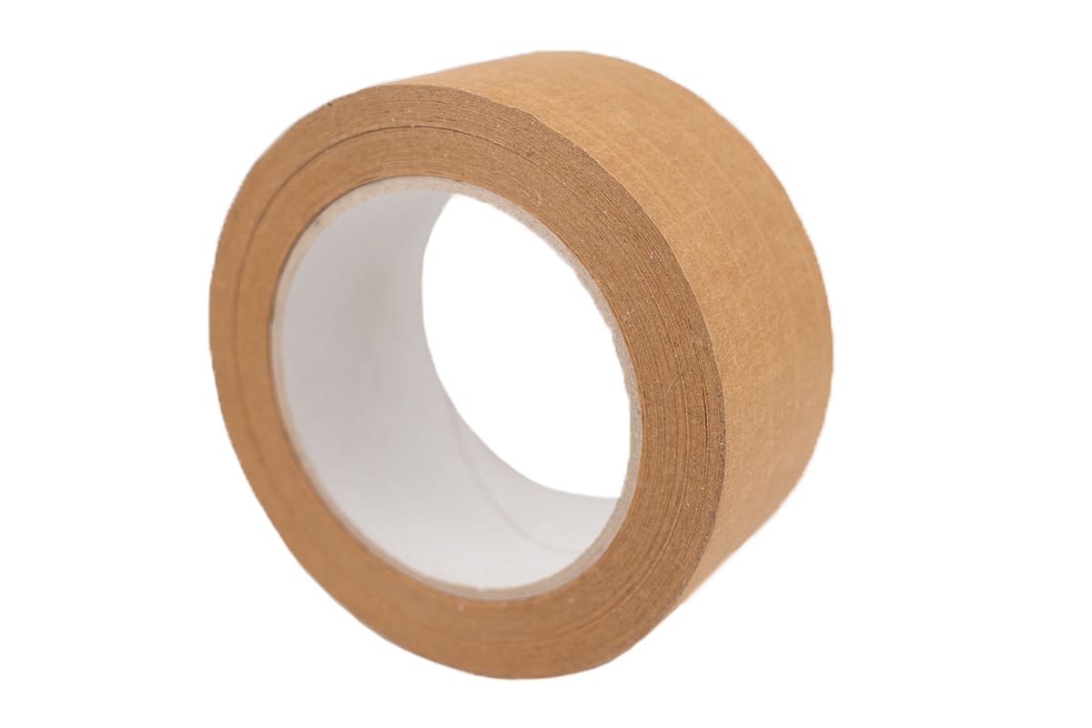 Papieren tape versterkt bruin - 50mm x 50m