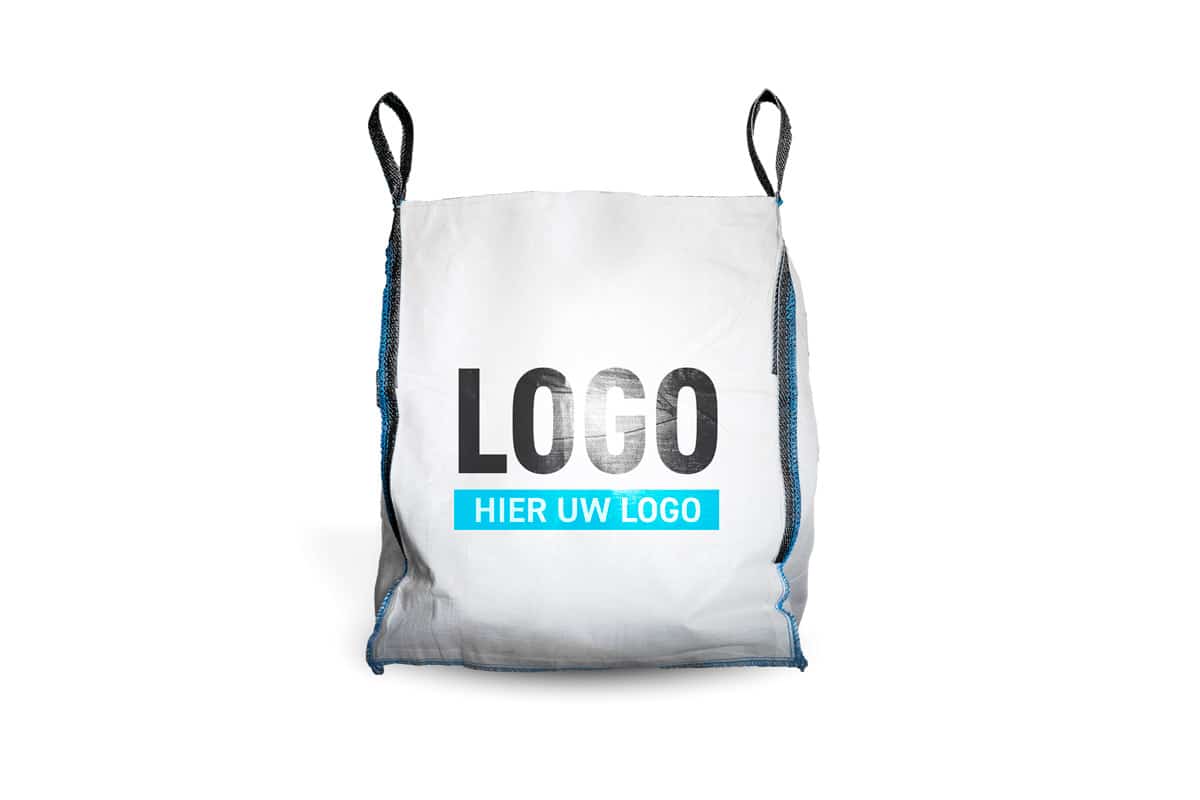 Bedrukte big bag met logo - 90 x 90 x 110 cm (1000 kg)