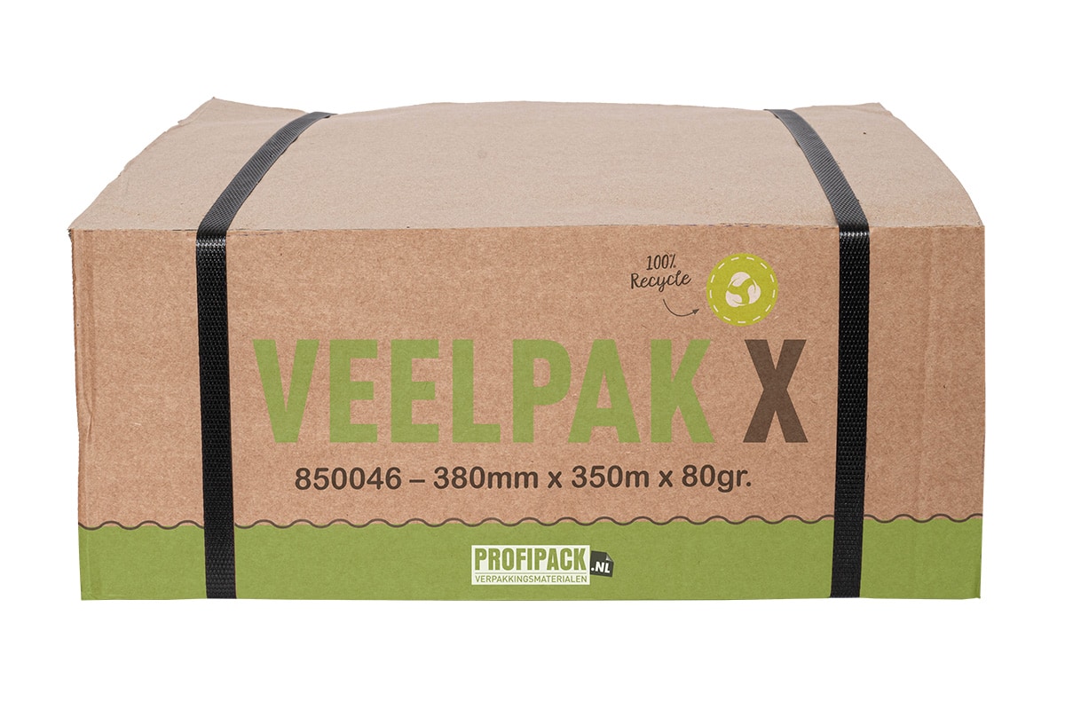 Veelpak X opvulpapier - 380mm x 350m x 80gr.