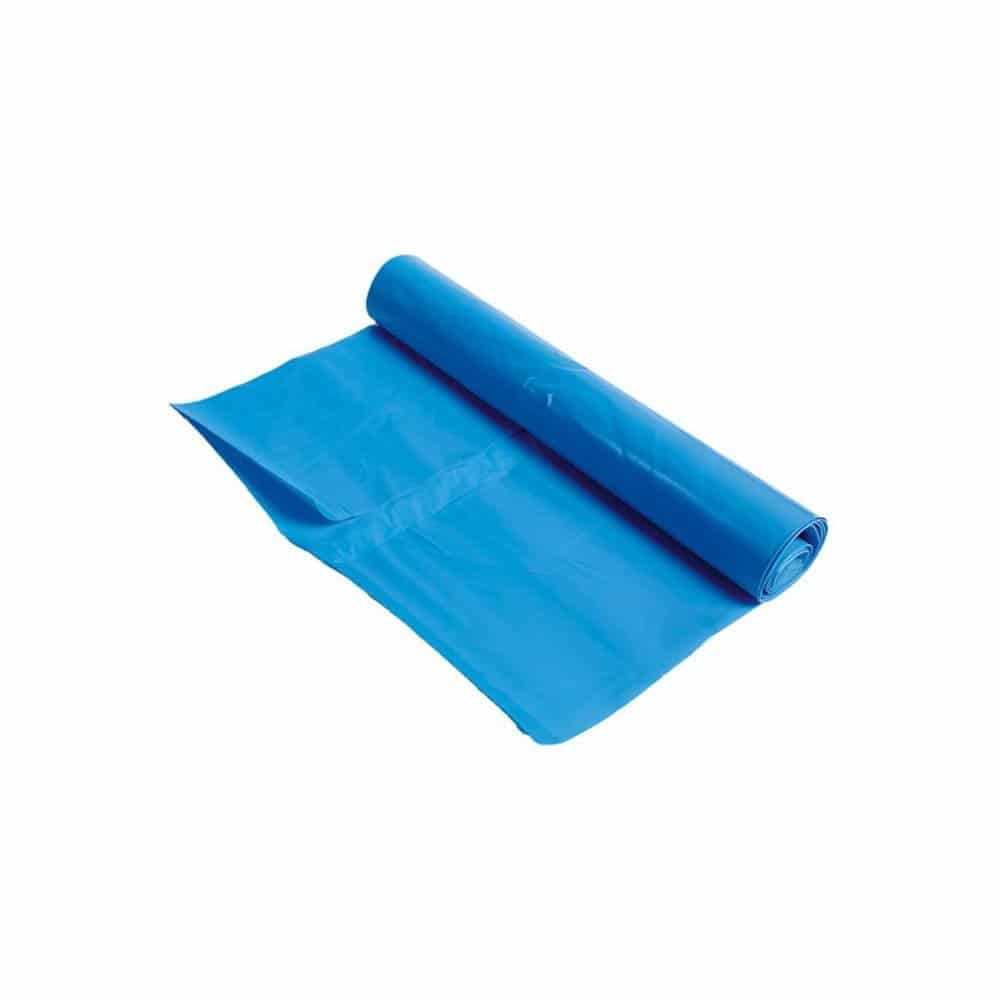 LDPE afvalzakken blauw 240 liter - 65 x 25 x 140cm x 55my (100st)