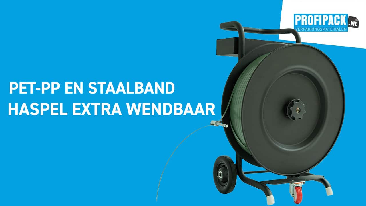 PET- PP- en staalband haspel extra wendbaar