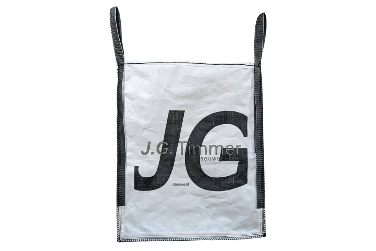 Bedrukte big bag met logo - 80 x 80 x 80 cm (1000 kg)