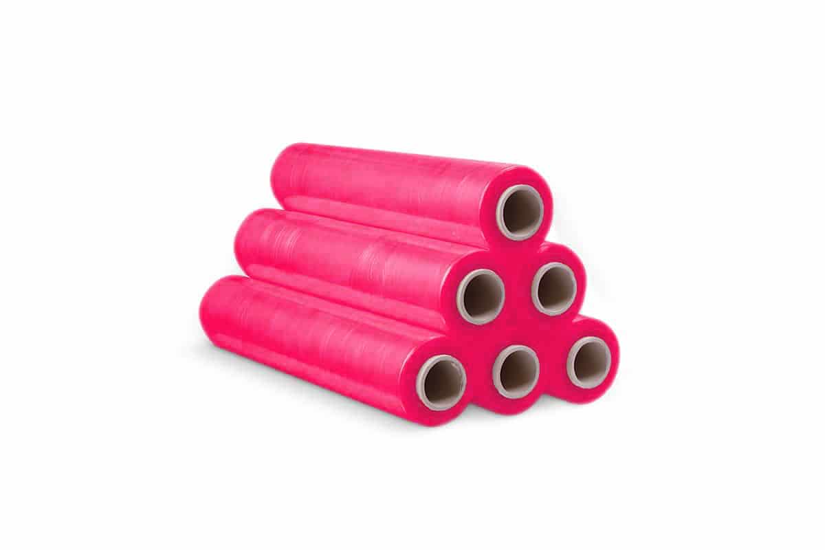 Handwikkelfolie roze - 50cm x 300m x 20my