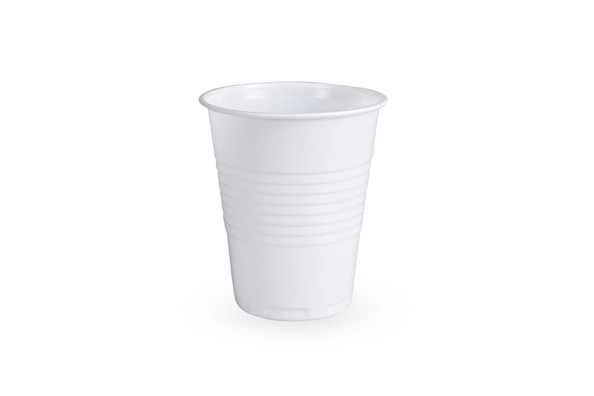 Buiten Draad zitten Plastic koffiebekers wit - 180ml (1.000 st) | Profipack