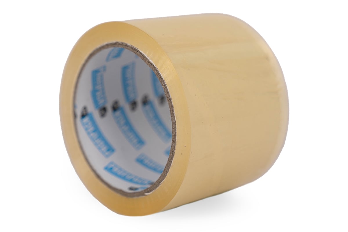 PP acryl tape transparant - 75mm x 66m