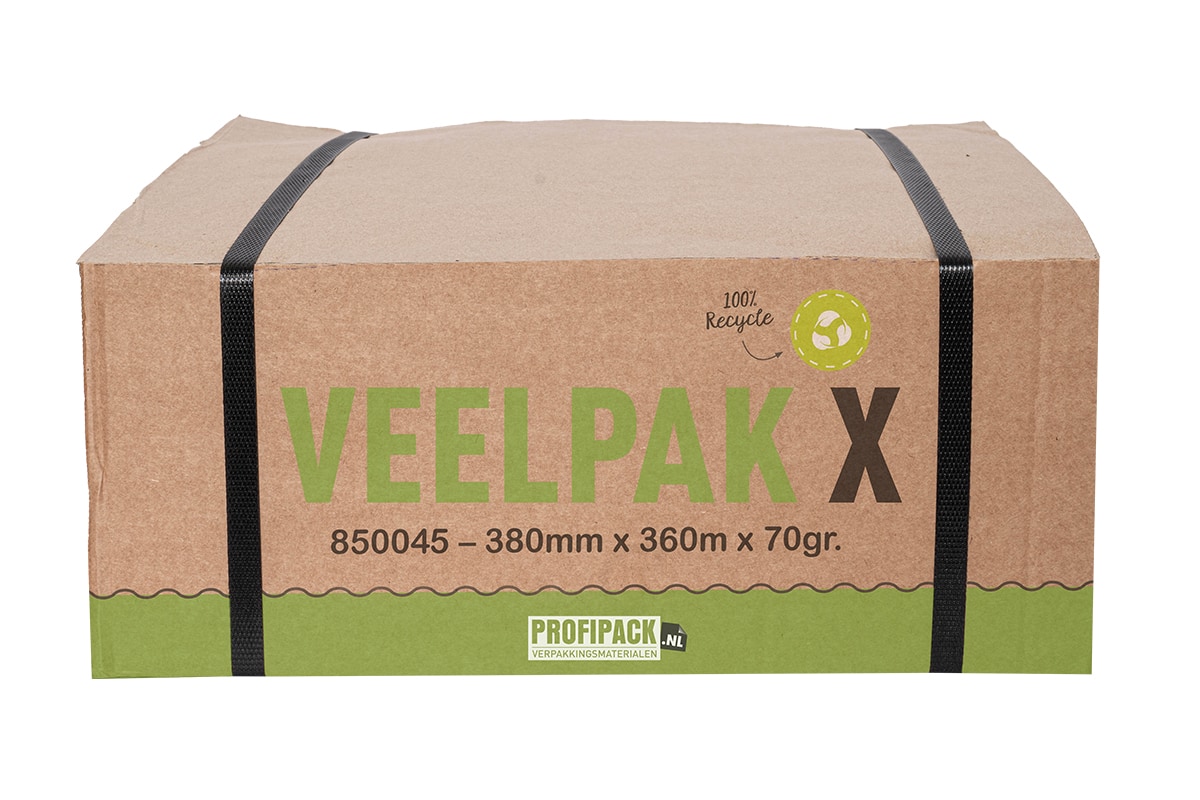 Veelpak X opvulpapier - 380mm x 360m x 70gr.