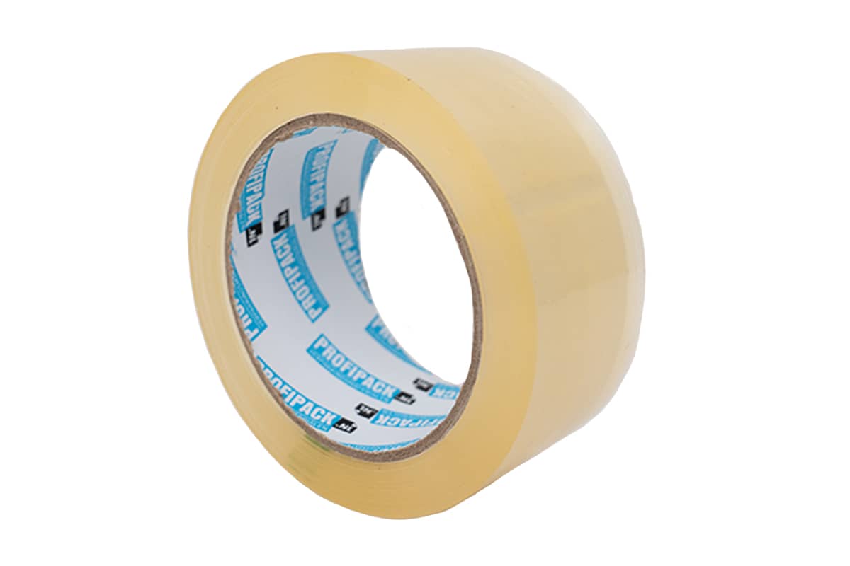 High Tack tape bruin - 48mm x 66m transparant